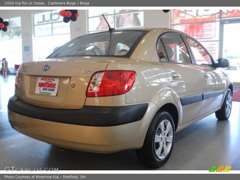 Cashmere Beige / Beige 2009 Kia Rio LX Sedan