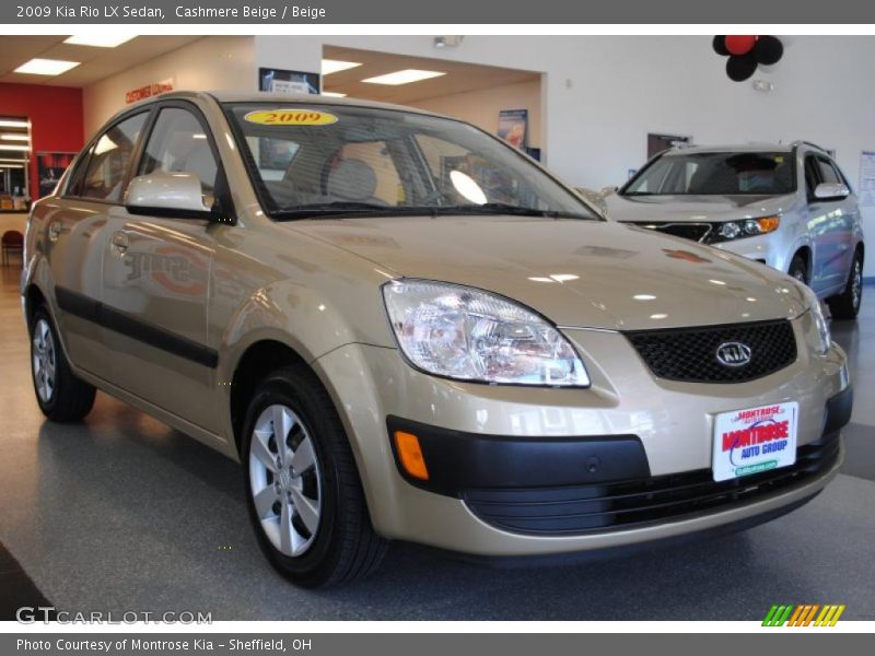 Cashmere Beige / Beige 2009 Kia Rio LX Sedan