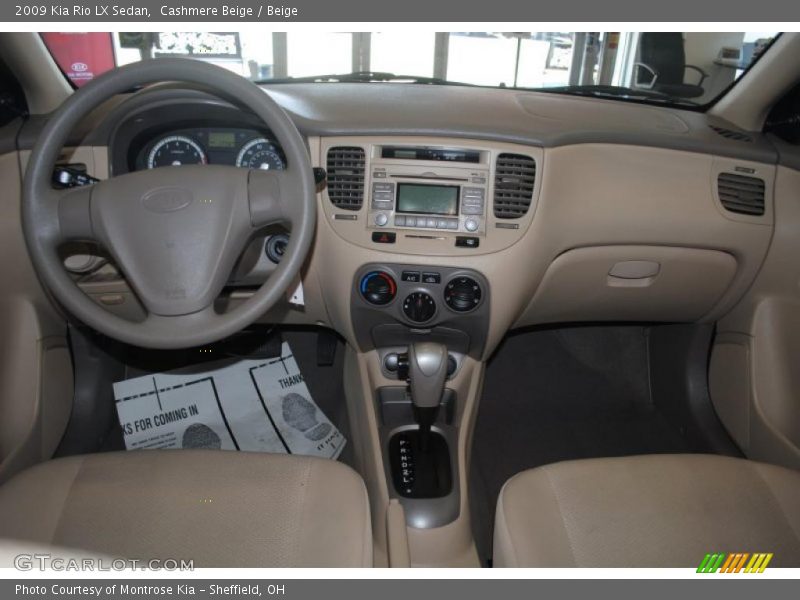 Cashmere Beige / Beige 2009 Kia Rio LX Sedan