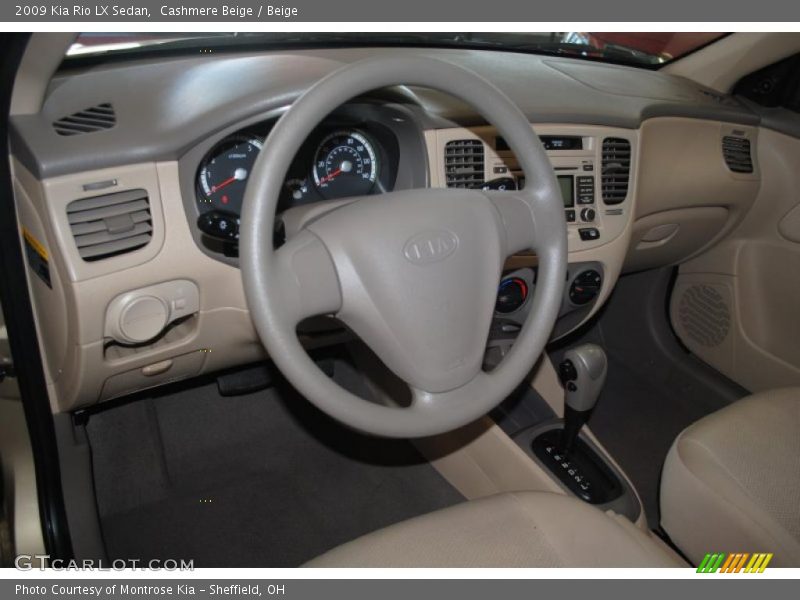 Cashmere Beige / Beige 2009 Kia Rio LX Sedan