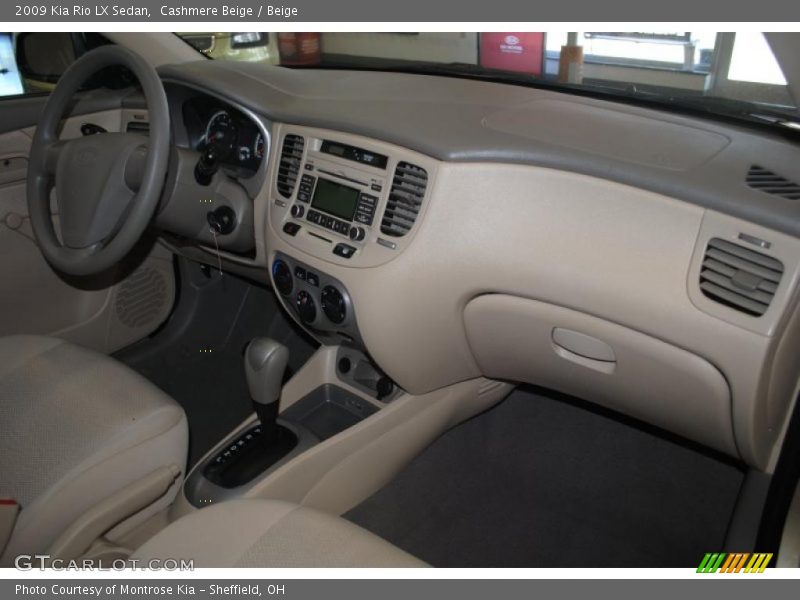 Cashmere Beige / Beige 2009 Kia Rio LX Sedan