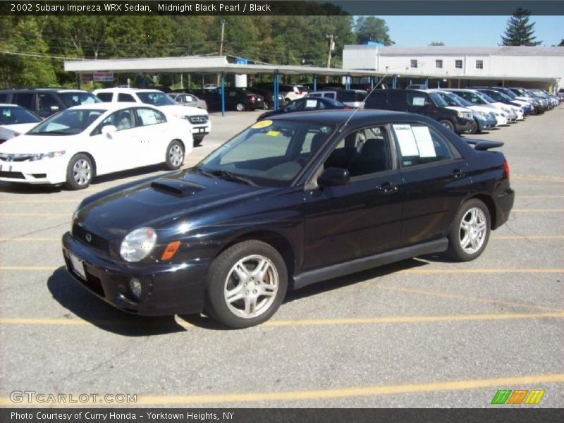 Midnight Black Pearl / Black 2002 Subaru Impreza WRX Sedan