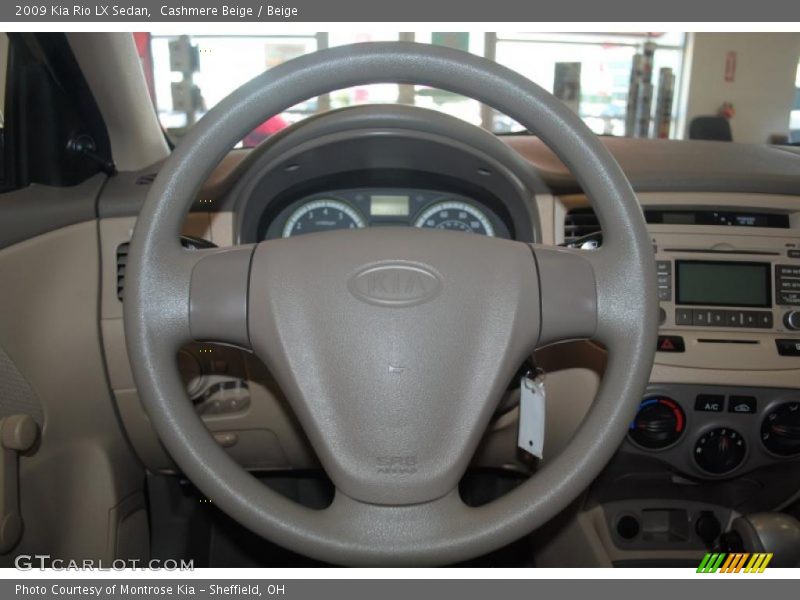Cashmere Beige / Beige 2009 Kia Rio LX Sedan