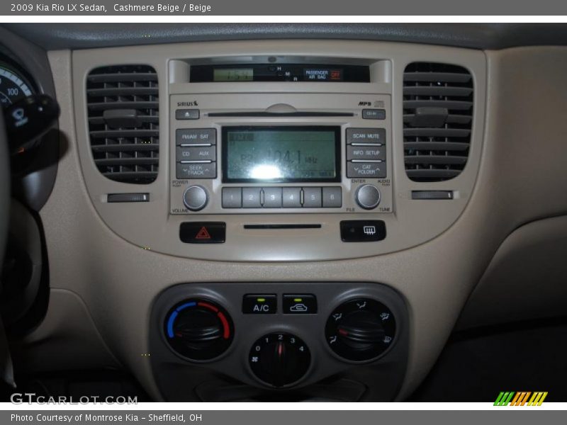 Cashmere Beige / Beige 2009 Kia Rio LX Sedan