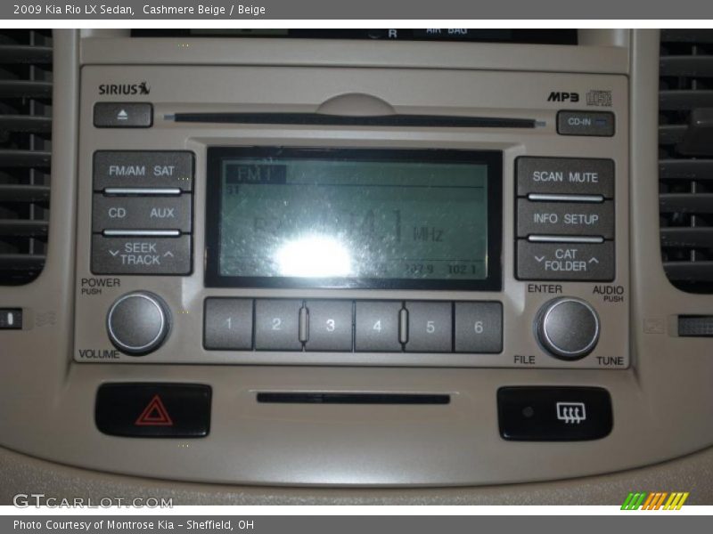 Cashmere Beige / Beige 2009 Kia Rio LX Sedan