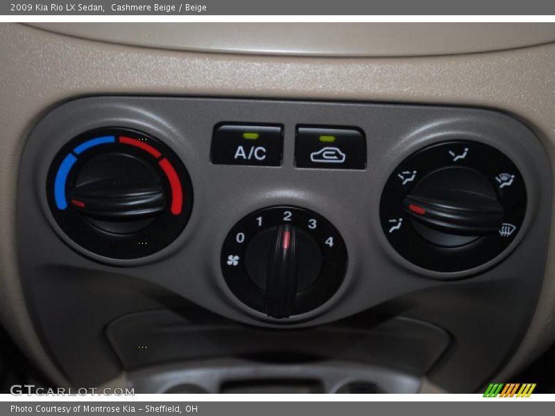 Cashmere Beige / Beige 2009 Kia Rio LX Sedan