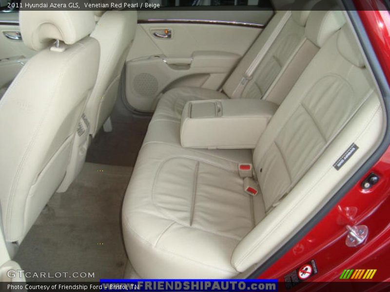 Venetian Red Pearl / Beige 2011 Hyundai Azera GLS