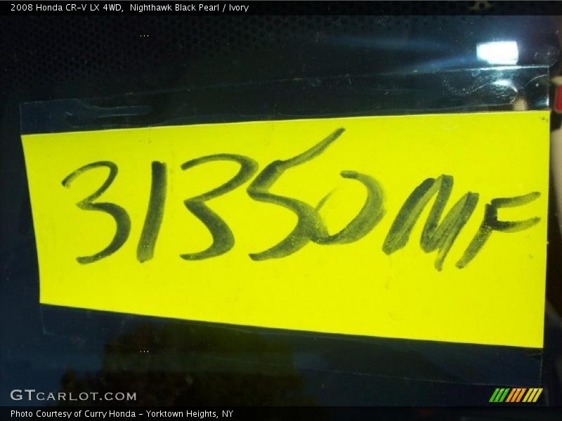Nighthawk Black Pearl / Ivory 2008 Honda CR-V LX 4WD