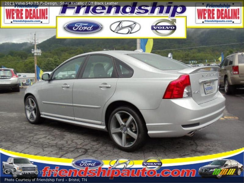 Silver Metallic / Off Black Leather 2011 Volvo S40 T5 R-Design
