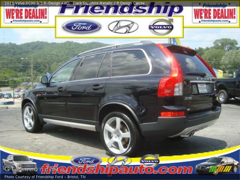 Black Sapphire Metallic / R Design Calcite 2011 Volvo XC90 3.2 R-Design AWD