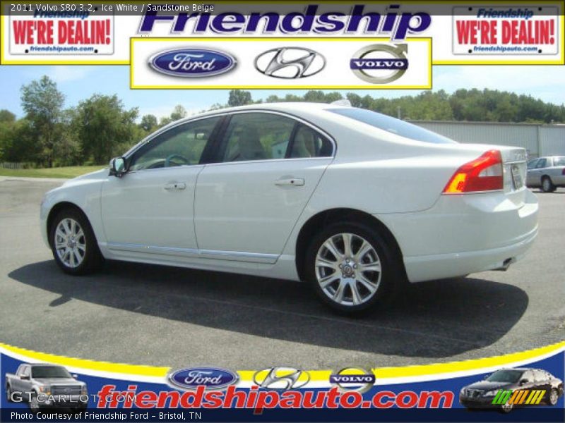 Ice White / Sandstone Beige 2011 Volvo S80 3.2