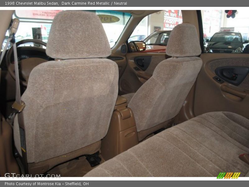 Dark Carmine Red Metallic / Neutral 1998 Chevrolet Malibu Sedan