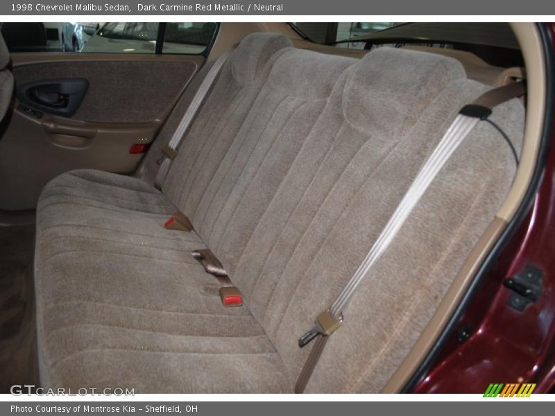 Dark Carmine Red Metallic / Neutral 1998 Chevrolet Malibu Sedan