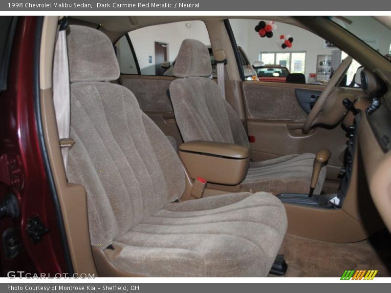 Dark Carmine Red Metallic / Neutral 1998 Chevrolet Malibu Sedan