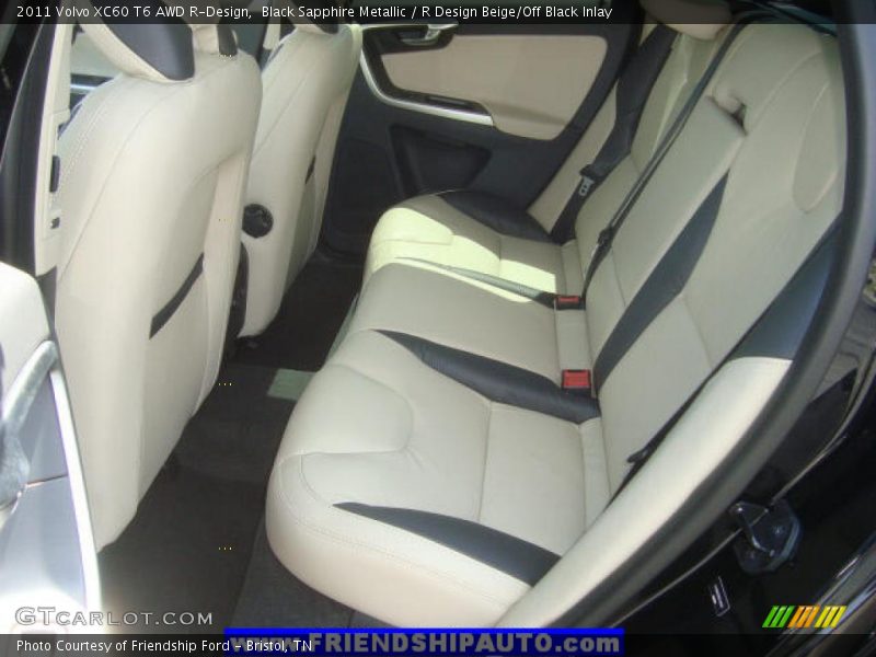 Black Sapphire Metallic / R Design Beige/Off Black Inlay 2011 Volvo XC60 T6 AWD R-Design