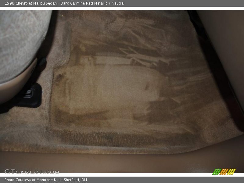 Dark Carmine Red Metallic / Neutral 1998 Chevrolet Malibu Sedan