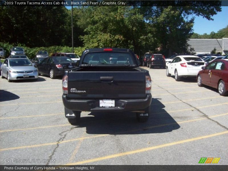 Black Sand Pearl / Graphite Gray 2009 Toyota Tacoma Access Cab 4x4