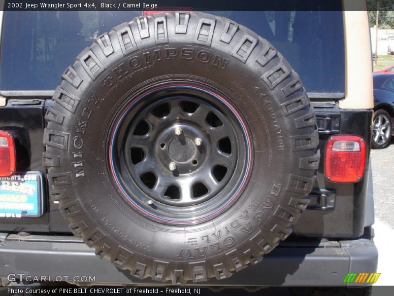 Black / Camel Beige 2002 Jeep Wrangler Sport 4x4