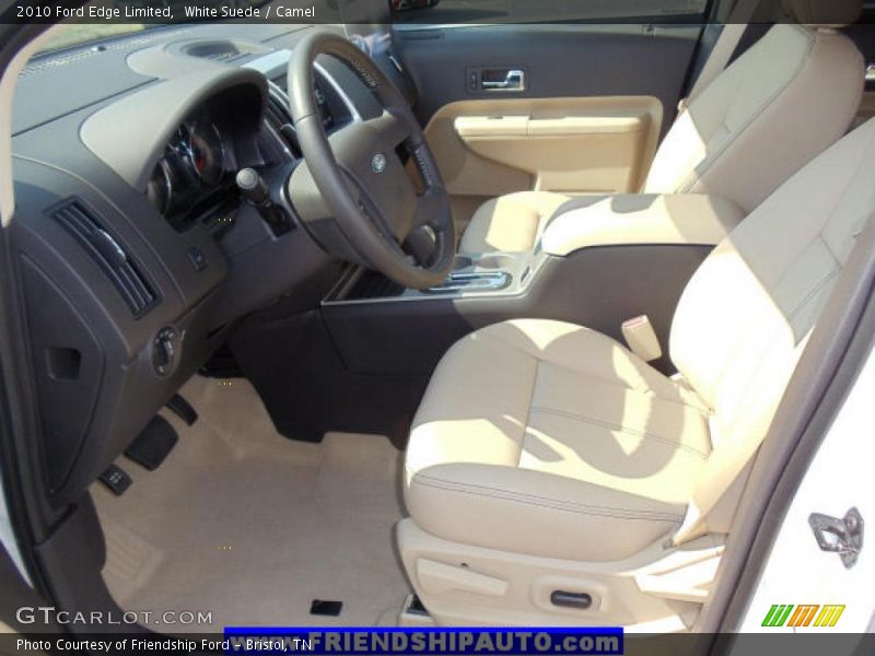 White Suede / Camel 2010 Ford Edge Limited