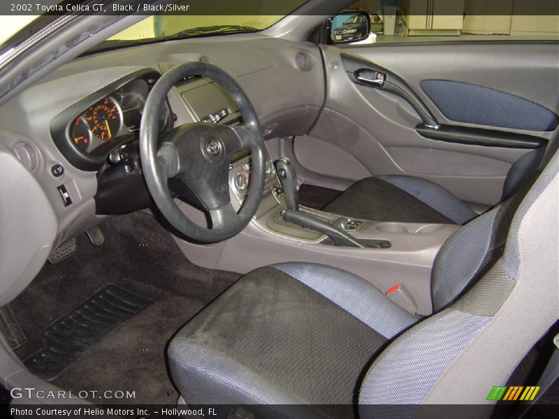 Black / Black/Silver 2002 Toyota Celica GT