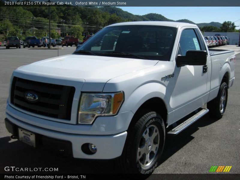 Oxford White / Medium Stone 2010 Ford F150 STX Regular Cab 4x4