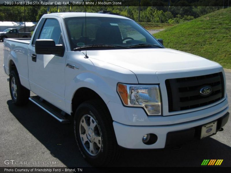 Oxford White / Medium Stone 2010 Ford F150 STX Regular Cab 4x4