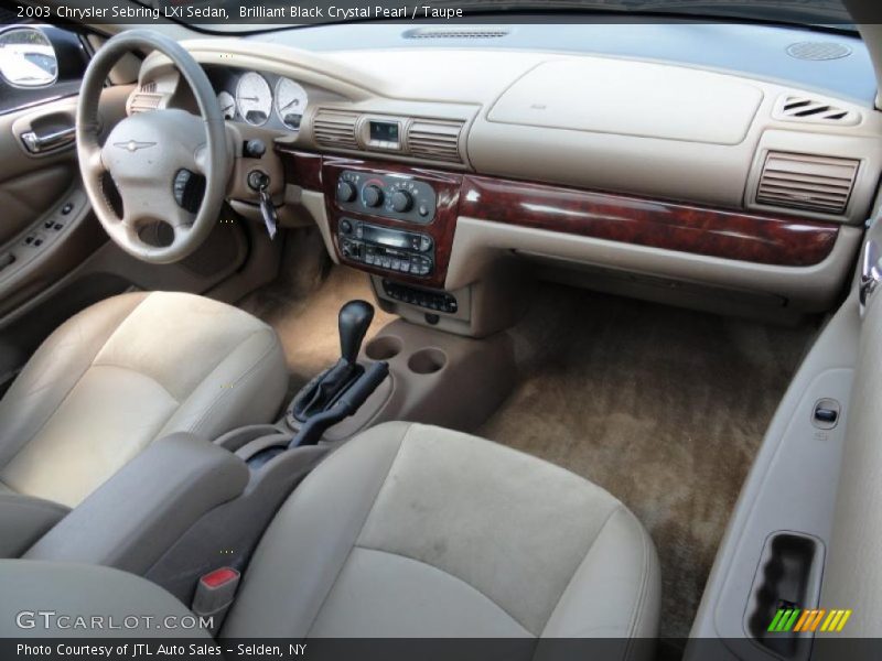 Brilliant Black Crystal Pearl / Taupe 2003 Chrysler Sebring LXi Sedan