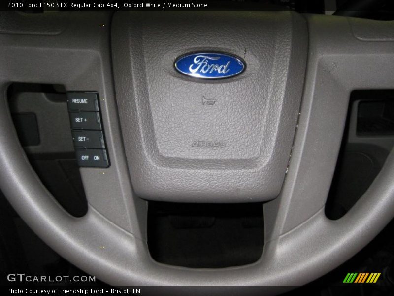 Oxford White / Medium Stone 2010 Ford F150 STX Regular Cab 4x4