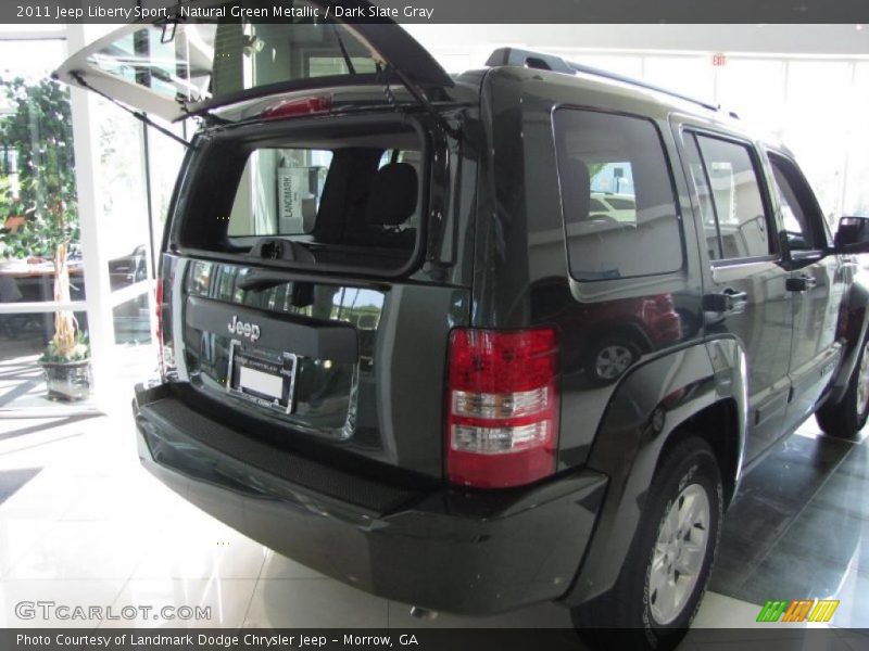 Natural Green Metallic / Dark Slate Gray 2011 Jeep Liberty Sport