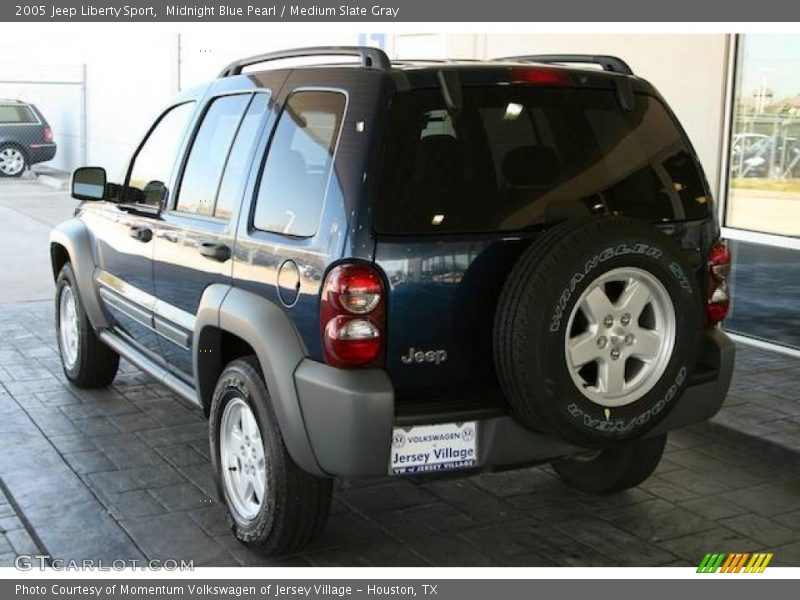 Midnight Blue Pearl / Medium Slate Gray 2005 Jeep Liberty Sport