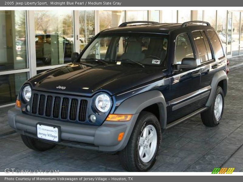 Midnight Blue Pearl / Medium Slate Gray 2005 Jeep Liberty Sport