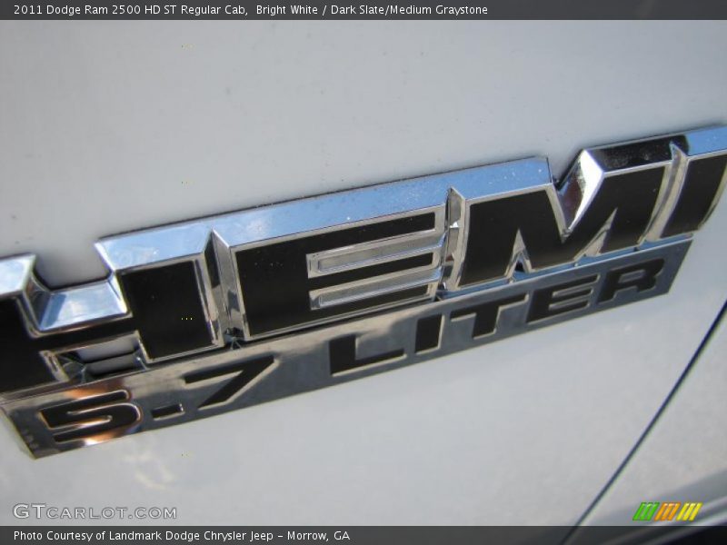 Bright White / Dark Slate/Medium Graystone 2011 Dodge Ram 2500 HD ST Regular Cab