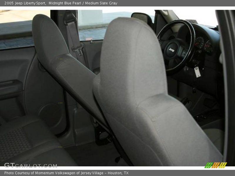 Midnight Blue Pearl / Medium Slate Gray 2005 Jeep Liberty Sport