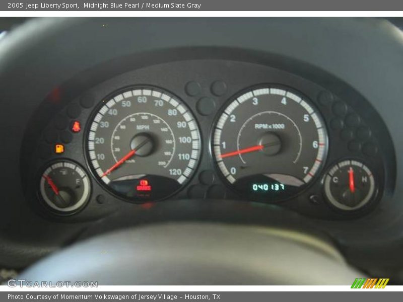 Midnight Blue Pearl / Medium Slate Gray 2005 Jeep Liberty Sport