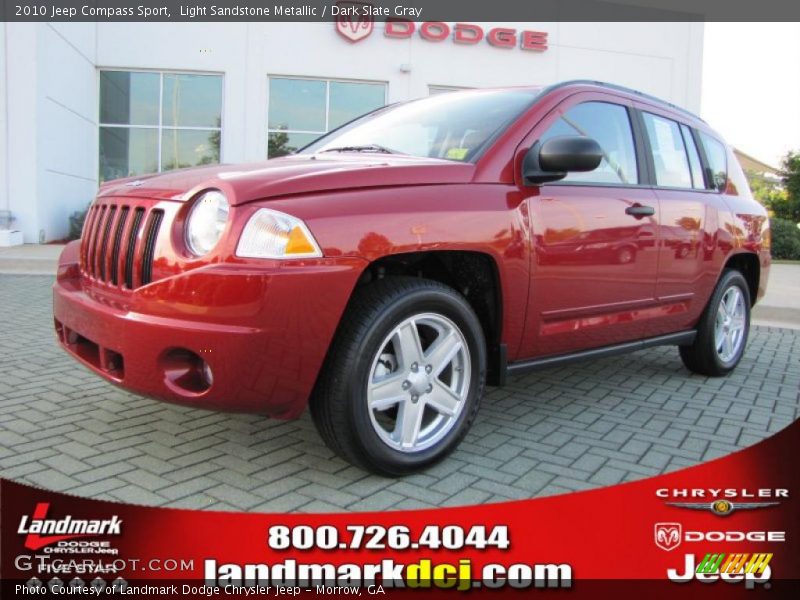 Light Sandstone Metallic / Dark Slate Gray 2010 Jeep Compass Sport