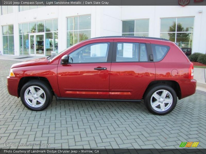 Light Sandstone Metallic / Dark Slate Gray 2010 Jeep Compass Sport