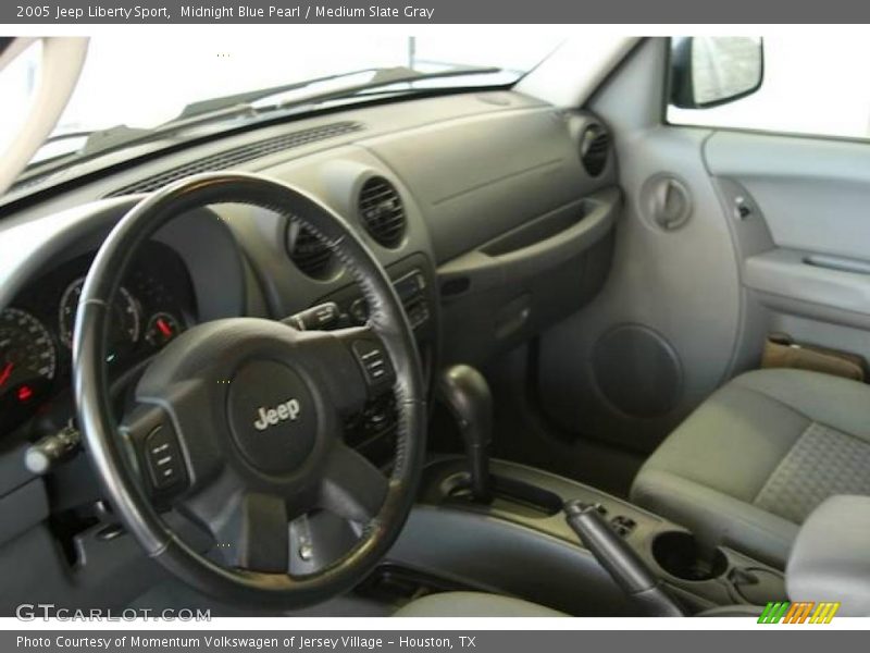 Midnight Blue Pearl / Medium Slate Gray 2005 Jeep Liberty Sport