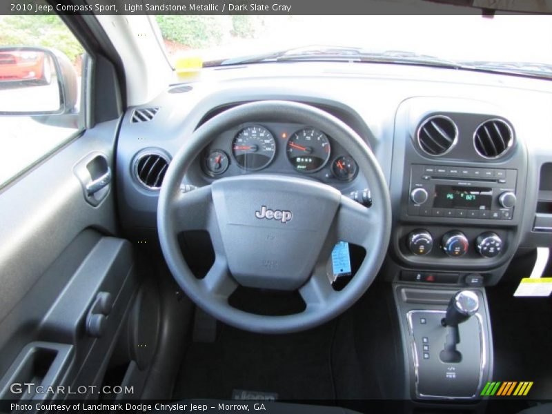 Light Sandstone Metallic / Dark Slate Gray 2010 Jeep Compass Sport