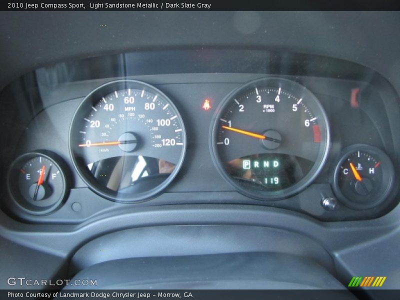 Light Sandstone Metallic / Dark Slate Gray 2010 Jeep Compass Sport