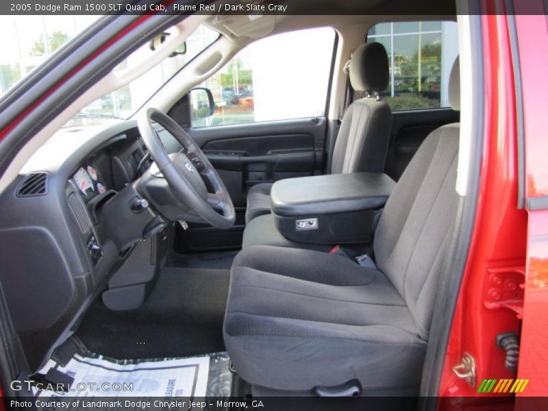 Flame Red / Dark Slate Gray 2005 Dodge Ram 1500 SLT Quad Cab