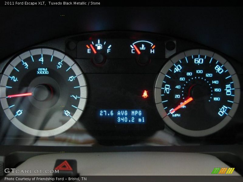 Tuxedo Black Metallic / Stone 2011 Ford Escape XLT