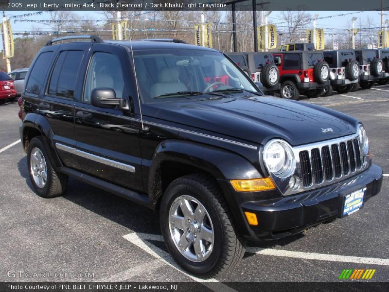 Black Clearcoat / Dark Khaki/Light Graystone 2005 Jeep Liberty Limited 4x4