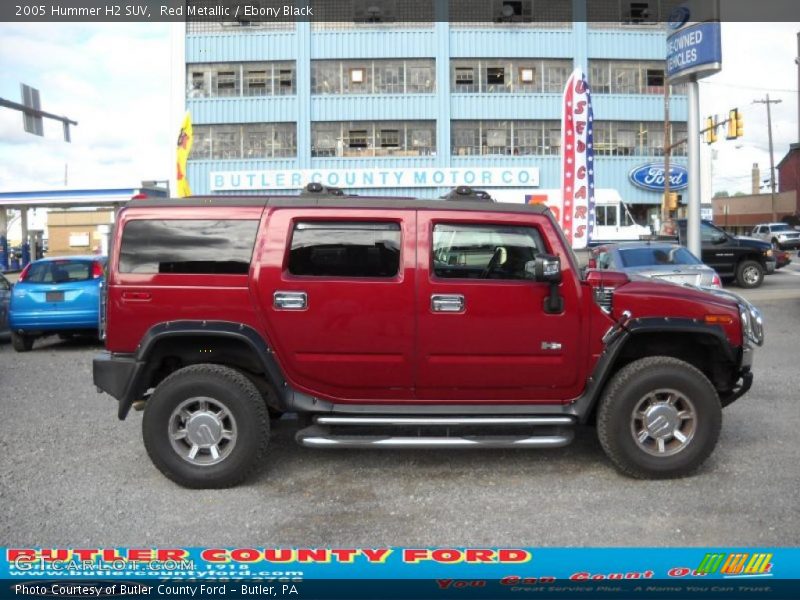 Red Metallic / Ebony Black 2005 Hummer H2 SUV