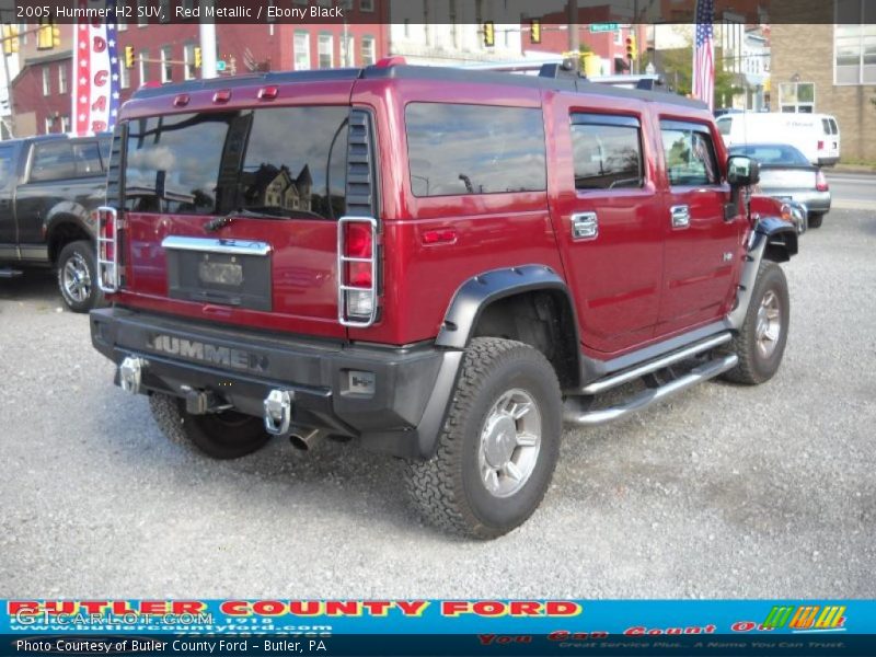 Red Metallic / Ebony Black 2005 Hummer H2 SUV