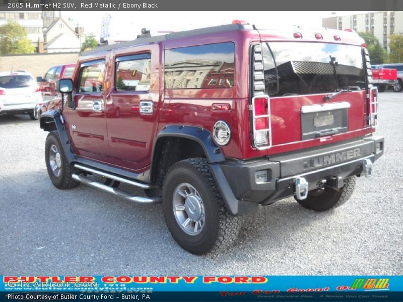 Red Metallic / Ebony Black 2005 Hummer H2 SUV
