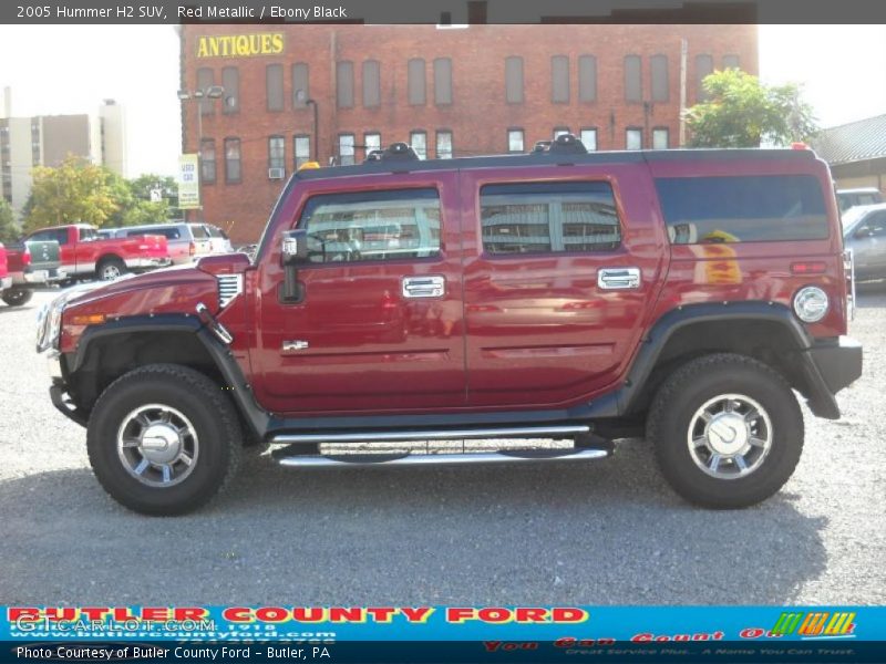 Red Metallic / Ebony Black 2005 Hummer H2 SUV