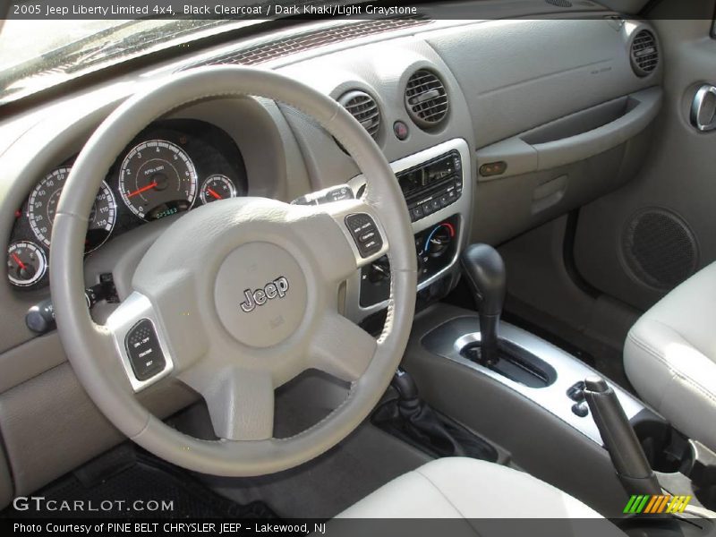 Black Clearcoat / Dark Khaki/Light Graystone 2005 Jeep Liberty Limited 4x4
