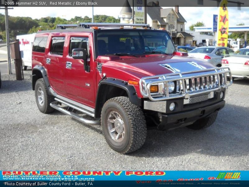 Red Metallic / Ebony Black 2005 Hummer H2 SUV