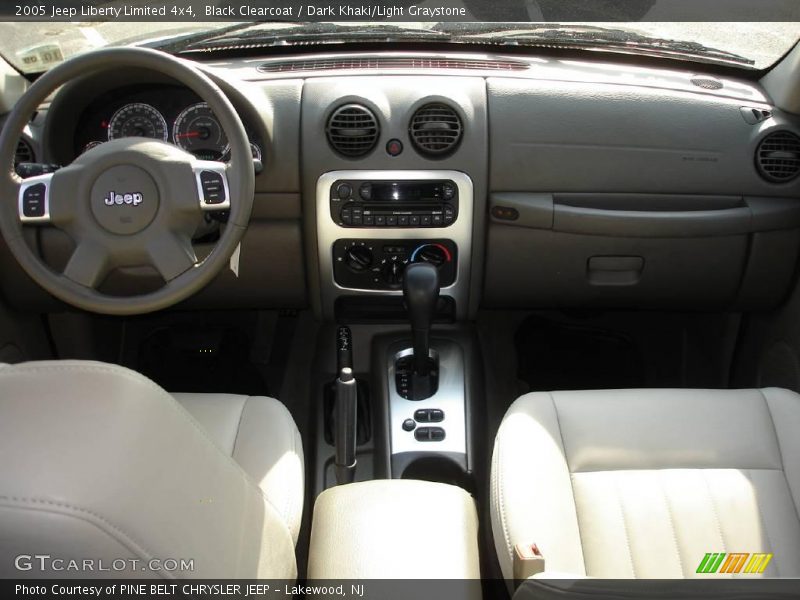 Black Clearcoat / Dark Khaki/Light Graystone 2005 Jeep Liberty Limited 4x4