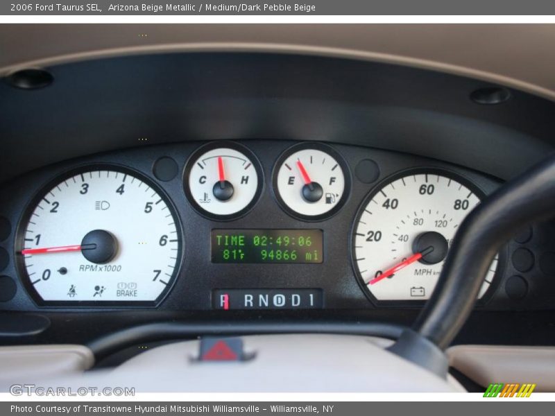 Arizona Beige Metallic / Medium/Dark Pebble Beige 2006 Ford Taurus SEL